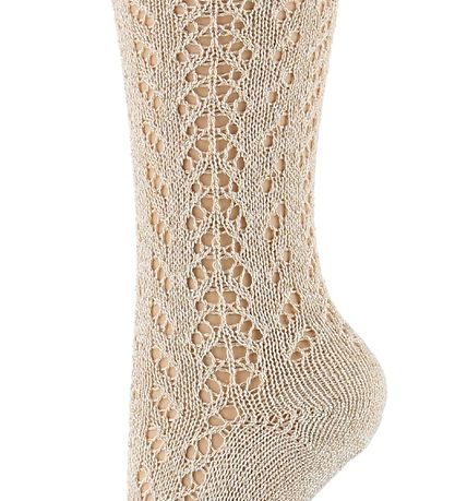 Condor Knee High Socks - Knitted - Ivory w. Glitter Condor Knee High Socks - Knitted - Ivory w. Glitter
