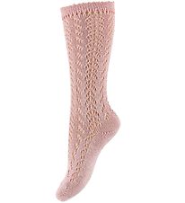 Condor Kniestrümpfe - Strick - Pink m. Glitzer Condor Kniestrümpfe - Strick - Pink m. Glitzer