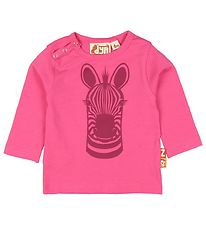 ANIMAUX Blouse - GROGNEMENTS D'ANIMAUX - Rose av. Zèbre ANIMAUX Blouse - GROGNEMENTS D'ANIMAUX - Rose av. Zèbre