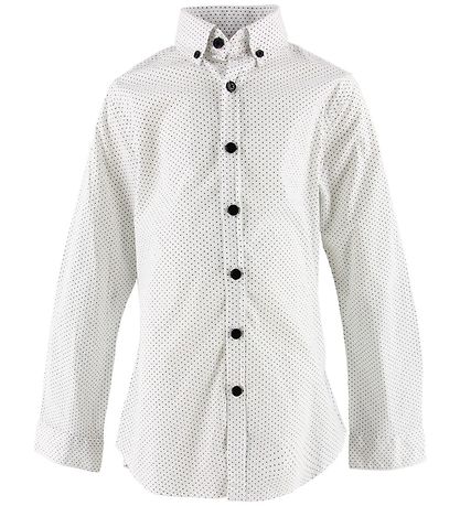 Hound Shirt - White w. Dots