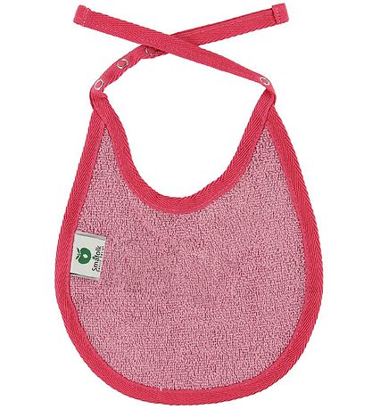 Småfolk Bib - Pink w. Apples