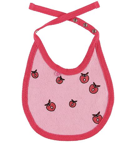 Småfolk Bib - Pink w. Apples
