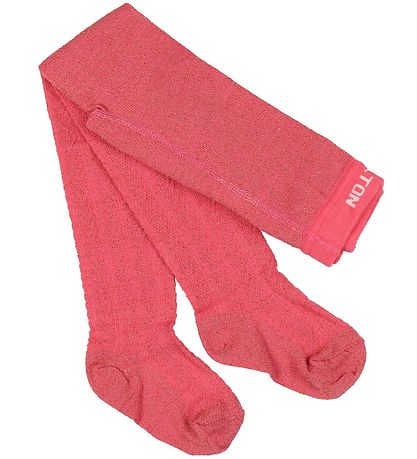 Melton Tights - Pink w. Glitter Melton Tights - Pink w. Glitter