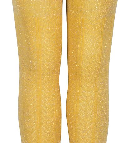 Melton Tights - Yellow w. Glitter Melton Tights - Yellow w. Glitter