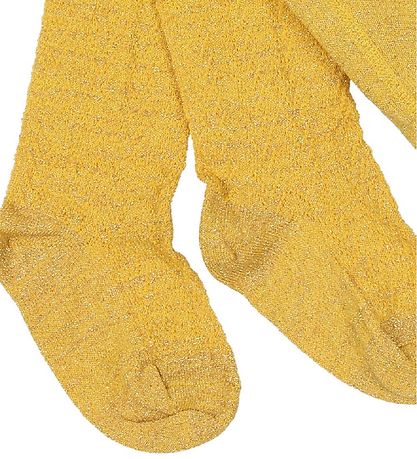 Melton Tights - Yellow w. Glitter Melton Tights - Yellow w. Glitter