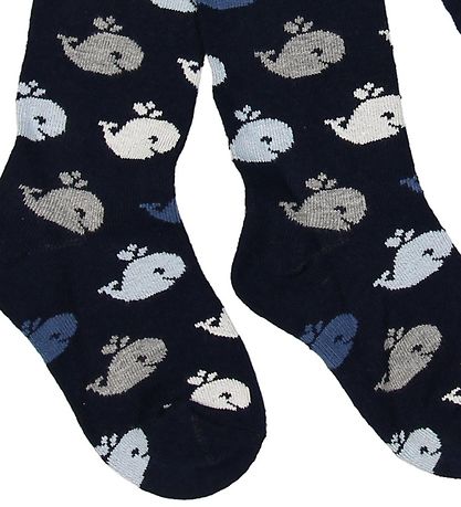 Collants Melton - Marine av. Baleines Collants Melton - Marine av. Baleines