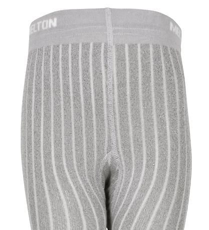 Melton Tights - Bamboo - Grey Melange w. Glitter Melton Tights - Bamboo - Grey Melange w. Glitter