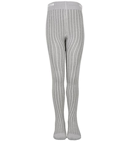 Melton Tights - Bamboo - Grey Melange w. Glitter Melton Tights - Bamboo - Grey Melange w. Glitter