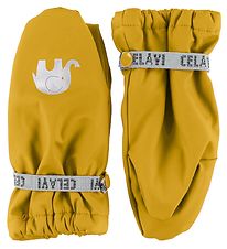 CeLaVi Mittens w. Fleece - PU - Yellow CeLaVi Mittens w. Fleece - PU - Yellow