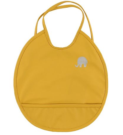 CeLaVi Bib w. Food Catcher - PU - Yellow CeLaVi Bib w. Food Catcher - PU - Yellow