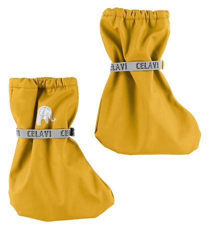 CeLaVi Outdoor Footies w. Fleece - PU - Yellow CeLaVi Outdoor Footies w. Fleece - PU - Yellow