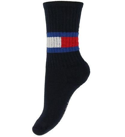 Tommy Hilfiger Socken - 2er-Pack - Flagge - Rot/Schwarz Tommy Hilfiger Socken - 2er-Pack - Flagge - Rot/Schwarz