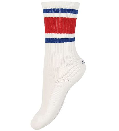 Tommy Hilfiger Socks - 2-Pack - Flag - White w. Red