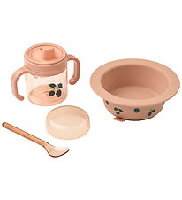 Liewood Dinner Set - 3 Parts - Becket - Berry/Pale Tuscany
