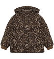 En Fant Puffer Jacket - Qulit - Pine Black w. Leopard