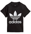 adidas Originals T-shirt - Trefoil - Black w. Logo adidas Originals T-shirt - Trefoil - Black w. Logo