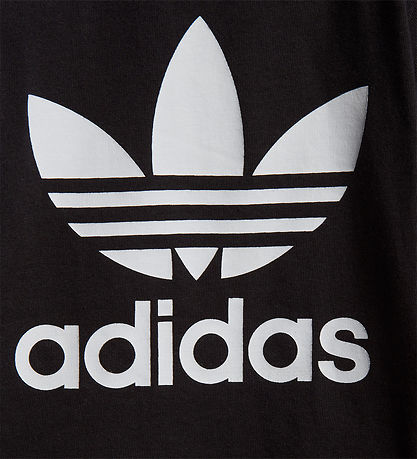 adidas Originals T-shirt - Trefoil - Black w. Logo