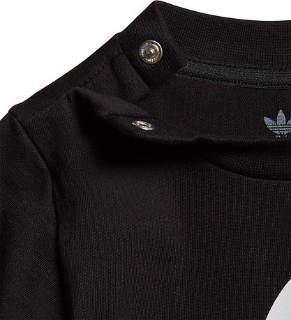 adidas Originals T-shirt - Trefoil - Black w. Logo