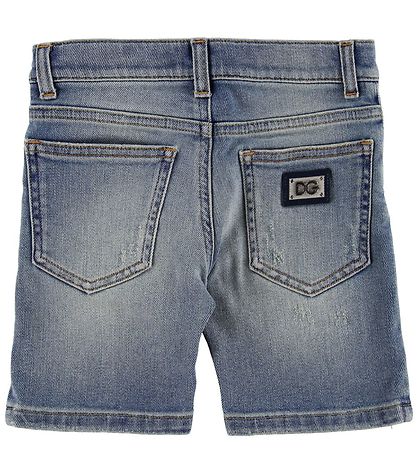 Dolce & Gabbana Stuttbuxur - Gallaefni - Blár