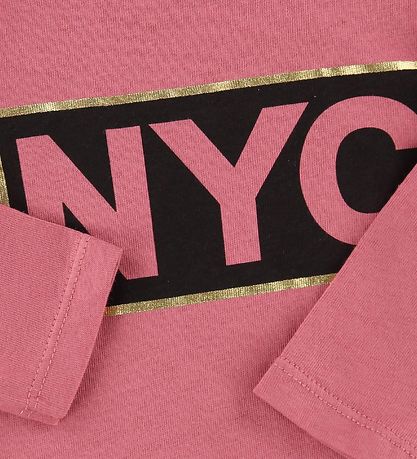 Petit by Sofie Schnoor Bodysuit L/æ - Dark Pink w. NYC