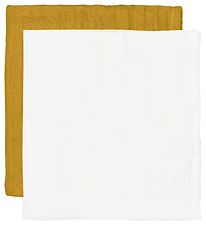 Carrés de mousseline CAMA Copenhagen - 2 Pack - 65x40 - Blanc/Mo Carrés de mousseline CAMA Copenhagen - 2 Pack - 65x40 - Blanc/Mo