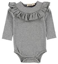 Body m/l MarMar - Bibbi - Jersey - Gris Chiné Body m/l MarMar - Bibbi - Jersey - Gris Chiné