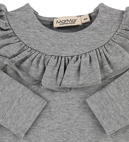 MarMar Bodysuit L/S - Bibbi - Jersey - Grey Melange MarMar Bodysuit L/S - Bibbi - Jersey - Grey Melange