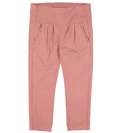 En Fant Bukser - Mørkrosa m. Volanger En Fant Bukser - Mørkrosa m. Volanger