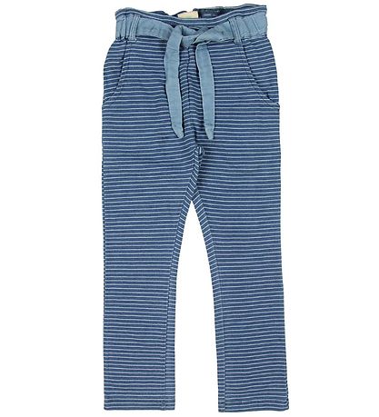En Fant Trousers - Blue Melange Striped En Fant Trousers - Blue Melange Striped