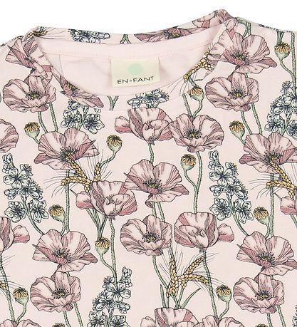 En Fant T-shirt - Pink w. Flowers