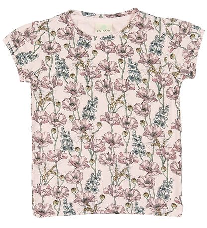 En Fant T-shirt - Pink w. Flowers