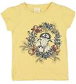 En Fant T-Shirt - Geel m. Pointelle/Ged En Fant T-Shirt - Geel m. Pointelle/Ged