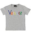 Young Versace T-Shirt - Graumeliert m. Farben Young Versace T-Shirt - Graumeliert m. Farben