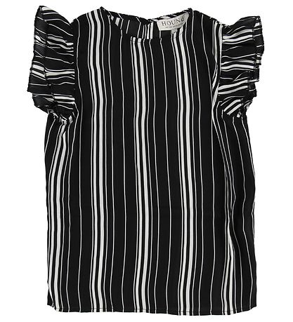 Hound Stuttermabolur - Svart/Hvít - röndótt Hound Stuttermabolur - Svart/Hvít - röndótt