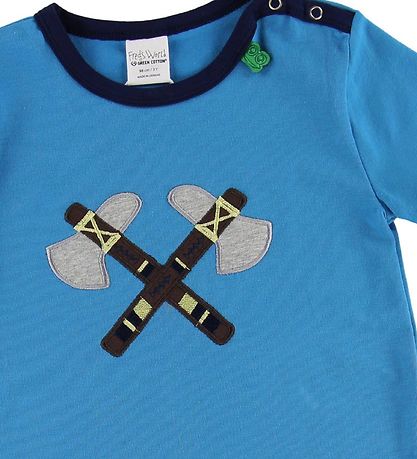 Freds World T-shirt - Blue w. Axes