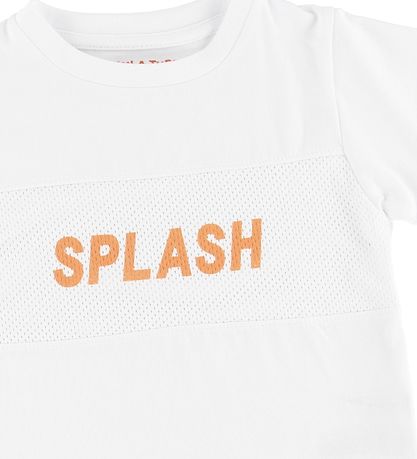 Mini A Ture T-shirt - Simion - White w. Splash Mini A Ture T-shirt - Simion - White w. Splash