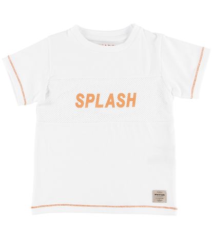 Mini A Ture T-shirt - Simion - White w. Splash Mini A Ture T-shirt - Simion - White w. Splash