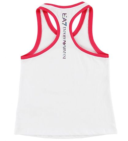 EA7 Tanktop - White w. Flower EA7 Tanktop - White w. Flower