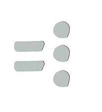 Lettres en bois Sebra - Symbole - Eucalyptus Green Lettres en bois Sebra - Symbole - Eucalyptus Green