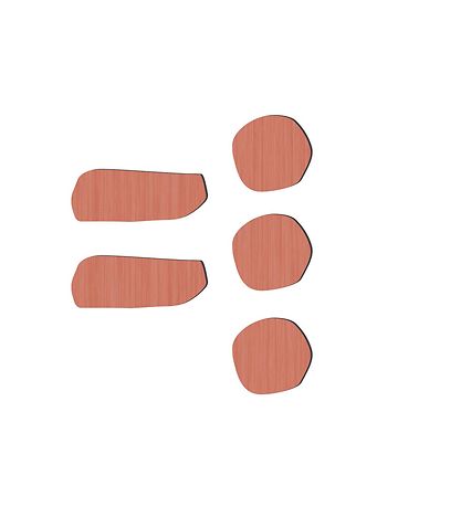 Sebra Wooden Letter - Symbols - Watermelon Pink