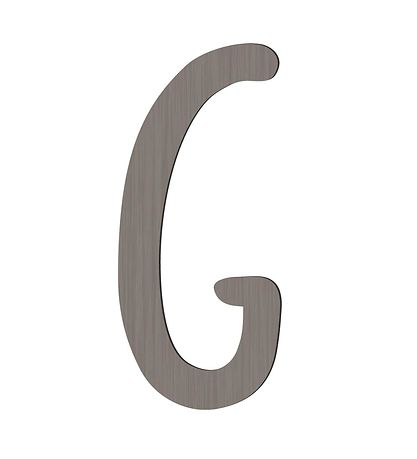 Sebra Wooden Letter - G - Pinecone Brown Sebra Wooden Letter - G - Pinecone Brown