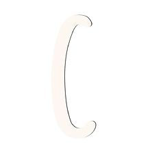 Lettres en bois Sebra - C - Birchbark Beige Lettres en bois Sebra - C - Birchbark Beige