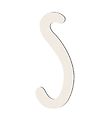Lettres en bois Sebra - S - Birchbark Beige