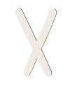 Sebra Wooden Letter - X - Birchbark Beige