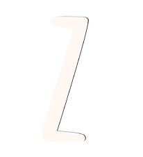 Lettres en bois Sebra - Z - Birchbark Beige Lettres en bois Sebra - Z - Birchbark Beige