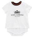 Dolce & Gabbana Bodysuit w. T-shirt - White w. Logo