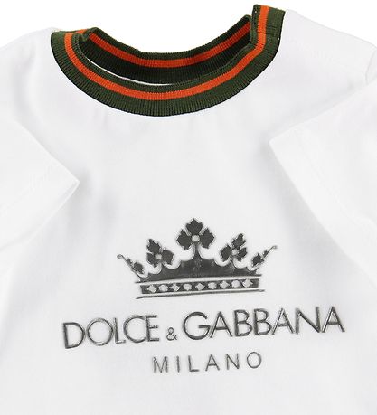 Dolce & Gabbana Bodysuit w. T-shirt - White w. Logo