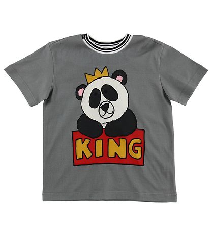 Dolce & Gabbana T-Shirt - Grau m. Panda