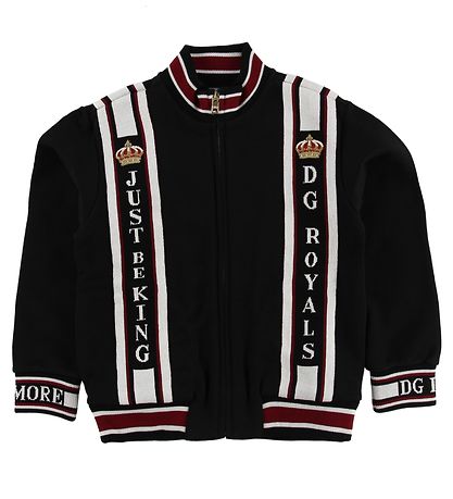 Dolce & Gabbana Zip Cardigan - Black w. Logo Dolce & Gabbana Zip Cardigan - Black w. Logo