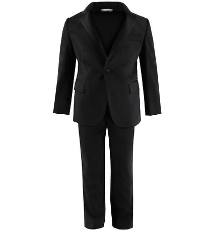 Dolce & Gabbana Kostuum - Wol/Viscose - Zwart Dolce & Gabbana Kostuum - Wol/Viscose - Zwart